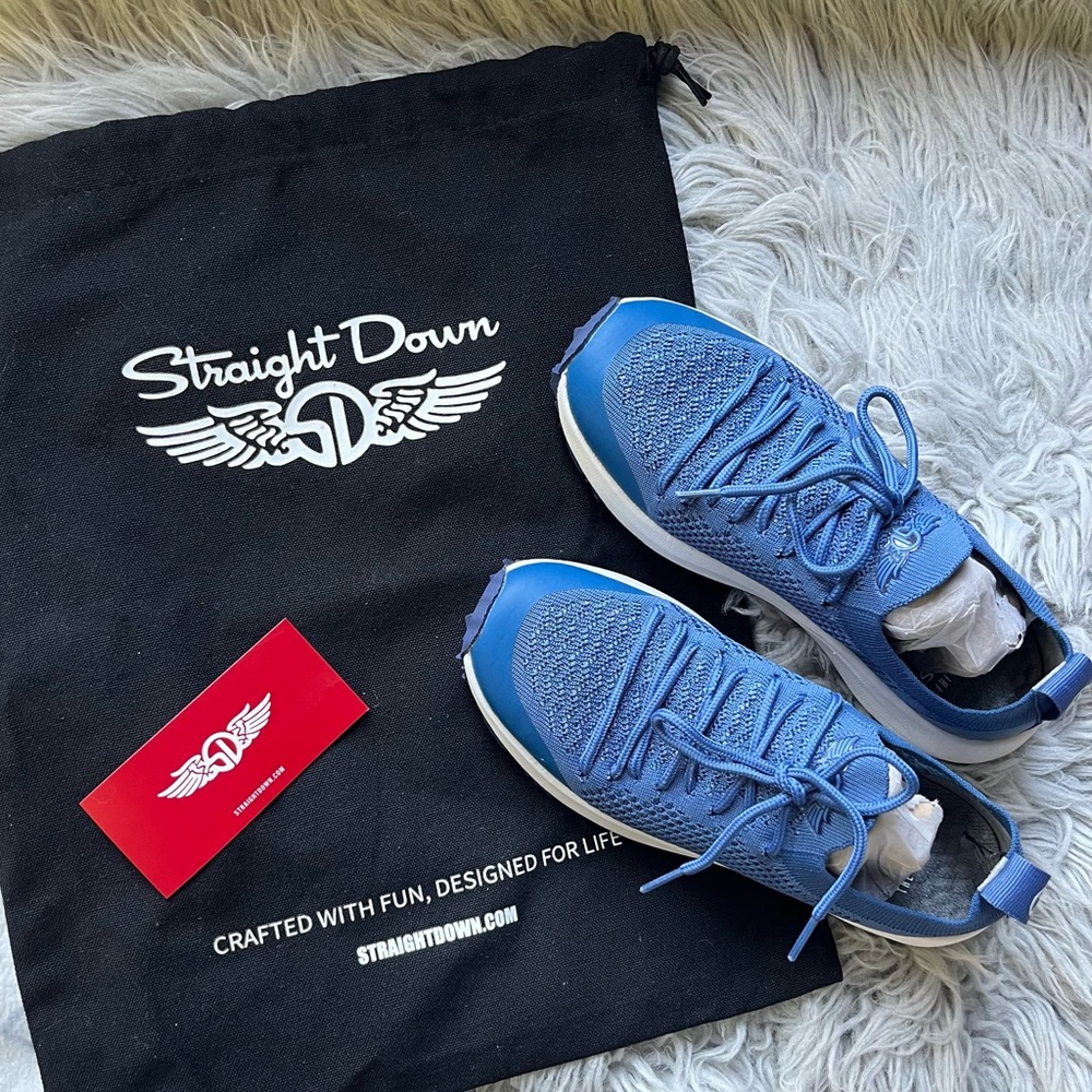 Like NEW 🎉 Sz 7 💙 spikeless golf shoes -Straight Down brand “Swing” - sock fit - Picture 5 of 10